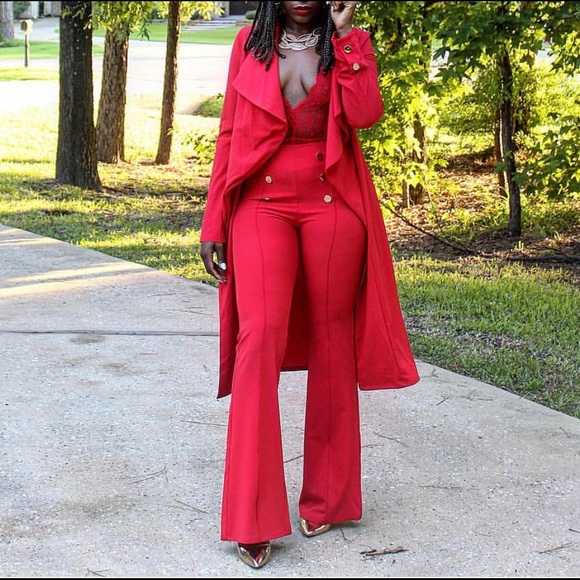 Other - Red Duster and Pants Set